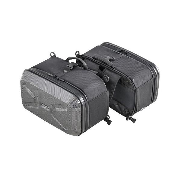 【美品】TANAX MOTOFIZZ　ミニシェルケース MFK-234 カーボン バイクサイドバック ツーリング ミニシェルケース（カーボン柄） | タナックス株式会社
