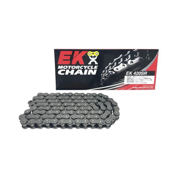 他サイト： EKチェーン(江沼チェーン) SRシリーズ 420SR-140L スチール SPJ(クリップジョイント) 420SR-140L-SPJ バイク チェーンの商品画像