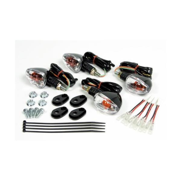 ☆ SP武川 ウインカーセット 4P/BK NINJA25 8-0282 609 SP武川(スペシャルパーツ武川) ウィンカーSET(4P/BK) NINJA250R 05-08