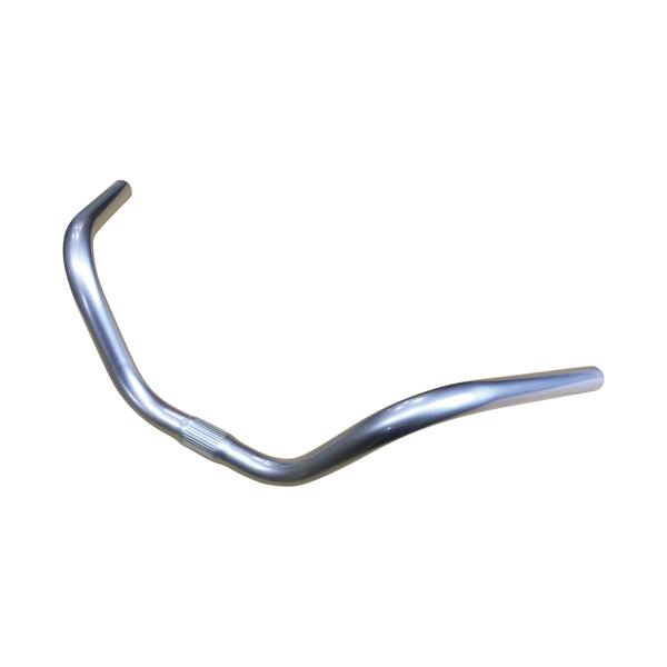 適合車種：一般車・シティーサイクルカラー：シルバー商品サイズ：ハンドル径：22.2φ 深さ：約110mm クランプ径(バー中央の太い箇所)：約25mm、高さ：約150mm ハンドル幅：約555mm単位：1本