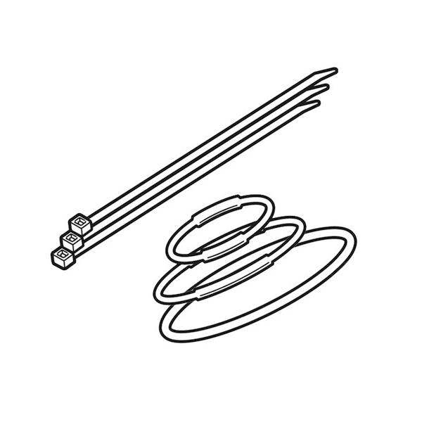 メーカー品番：1603893カラー：ブラック単位：1個セット内容/付属品：付属品：ラバーバンド(ブラケット用、センサー用 大・小 )各1個、ナイロンタイ3本