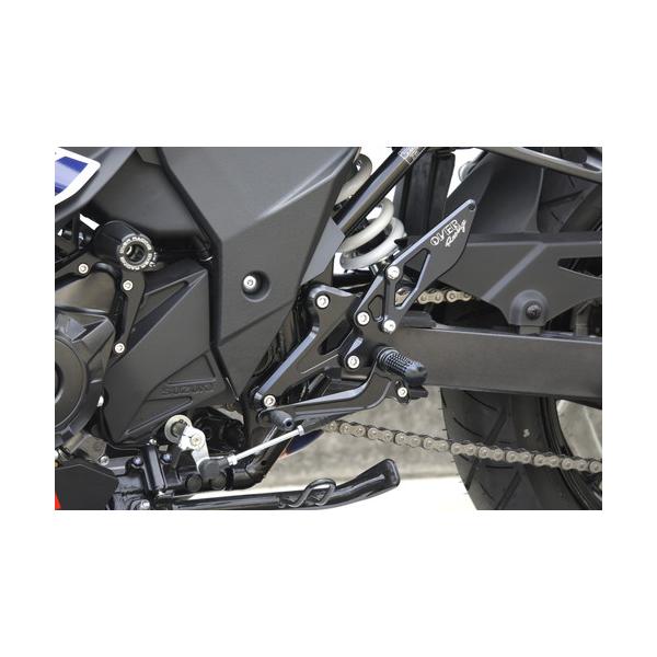 OVER(オーヴァー) バックステップ 4P BLK GSX250R 51-57-01B バイク