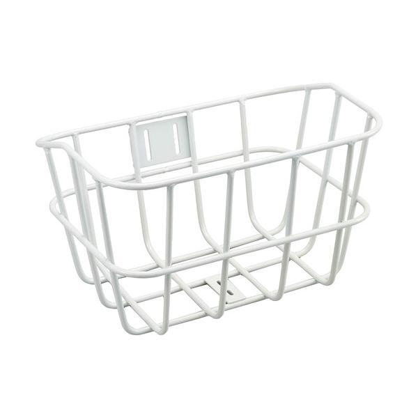 自転車用前カゴ アルミダスF300 アルミ前カゴ 取付金具付 SSK-ALF300 センタン工業 アルミダスF300アルミ前カゴ ホワイト 取付金具付 SSK