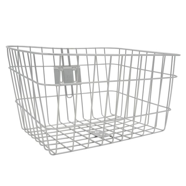 カラー：シルバータイプ：前用商品サイズ：【上部内寸】 横：約36.5cm、縦：約29.5cm 【下部内寸】 横：約30.5cm、縦：約23cm 【高さ】 カゴ淵が高い所：約23cm、カゴ淵が低い所：約20cm単位：1個