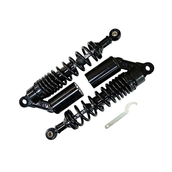 Optimum リアショック 320mm ブラック/ブラック バイク : パーツ