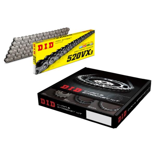 メーカー品番：DH-14適合車種：レブル250[17-20]カラー：スチールタイプ：MT駆動系商品サイズ：520-110L単位：1セットセット内容/付属品：フロントスプロケット×1、リアスプロケット×1、チェーン×1、カシメジョイント×1