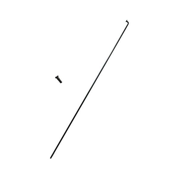 カラー：ブラックタイプ：ステンレス単位：1本セット内容/付属品：スポーク×1本 付属品：#14ニップル(真鍮・黒)×1個