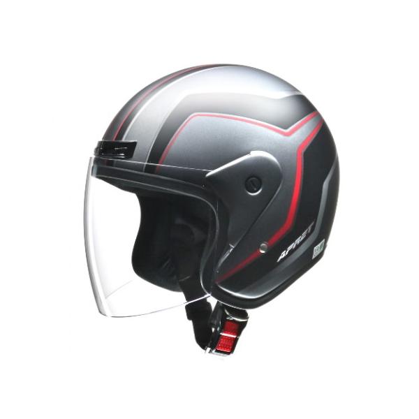 リード工業(LEAD) バイク APRET(アペレート) ジェットヘルメット マットガンメタ フリー