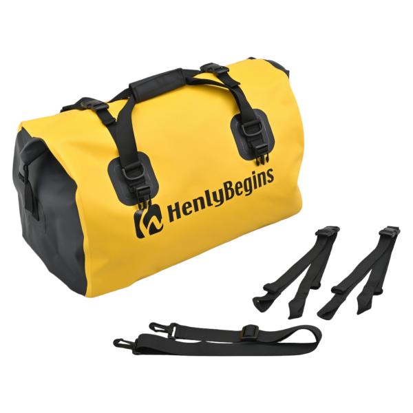 ヘンリービギンズ DH-767 防水シートバッグ イエロー 60L 48384 バイク