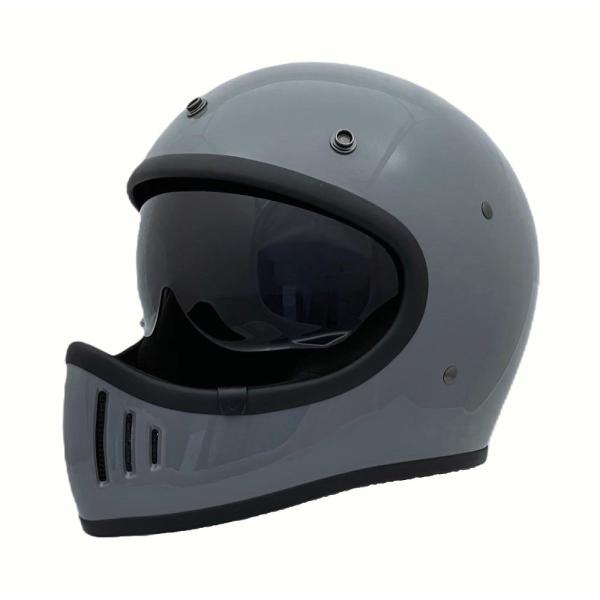 SUNUP パイロット フルフェイス SUNUP SM-001 PILOT フルフェイスヘルメット グロスグレイ M バイク