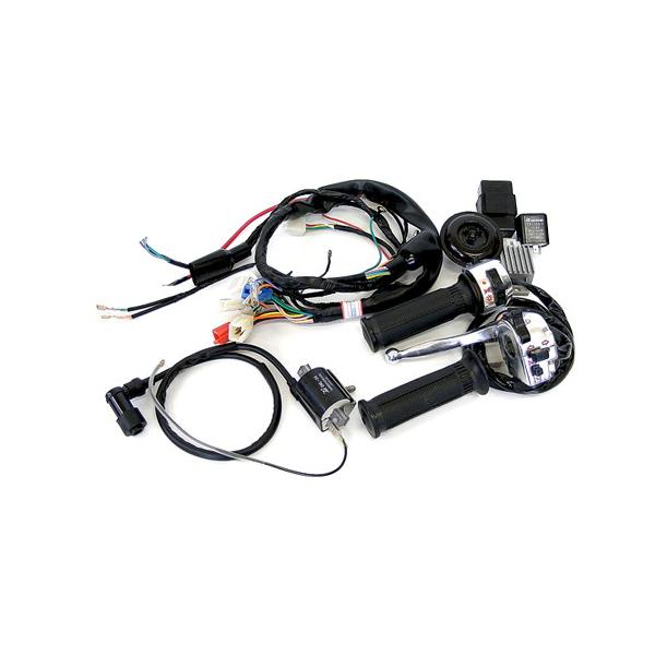 メーカー品番：ca0048適合車種：シャリー単位：1セットセット内容/付属品：12Vハーネス、左右スイッチ、電装系