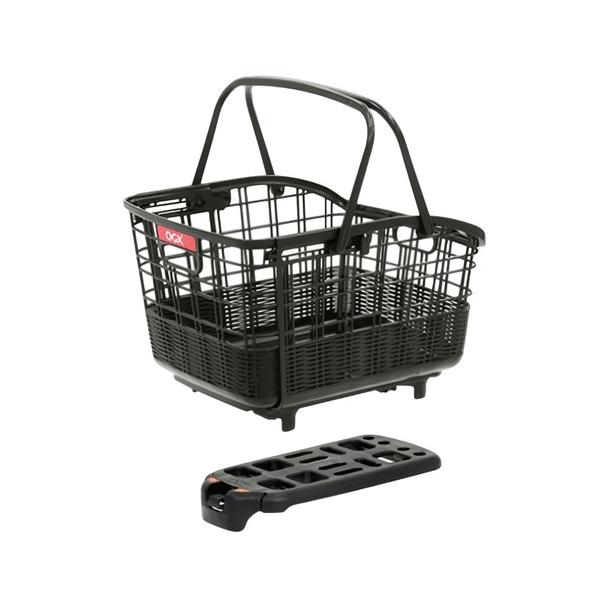 他サイト： OGK(オージーケー技研) RB-037B6 着脱籐風スライド うしろ用バスケット ブラック 自転車 リアバスケット・後ろカゴの商品画像