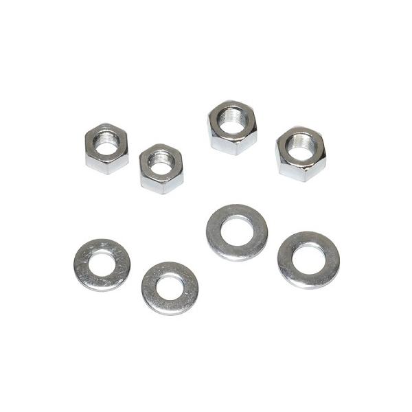 カラー：シルバー単位：1セットセット内容/付属品：15mm：ナット×2個、ワッシャ2枚 14mm：ナット×2個、ワッシャ2枚