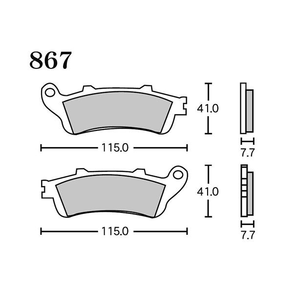 RK Japan FINE ALLOY 55(ファインアロイ55) ブレーキパッド FA5 867
