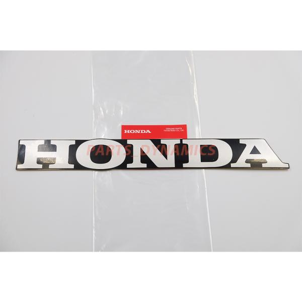 ホンダ ホンダ純正 HONDA ステッカー ブラック x シルバー 縦