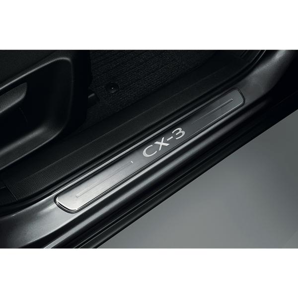 美品 マツダ3 ファストバック 純正オプション スカッフプレート イルミ付き partsdynamics_pd-21021002