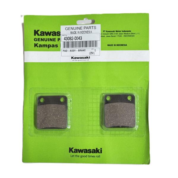 カワサキ 純正 43082-0043 ブレーキパッド リヤー KLX125 KSR110 Z125 PRO KAWASAKI GENUINE PARTS