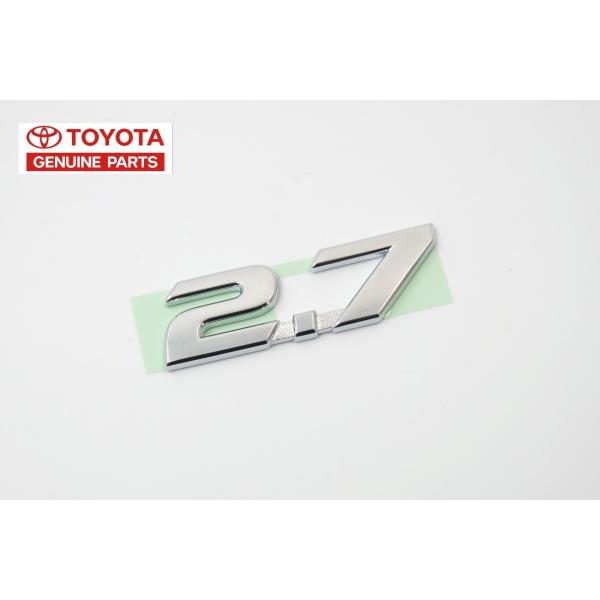 トヨタ（TOYOTA） 2.7 エンブレム 純正 TOYOTA LEXUS 海外 輸出仕様 縦