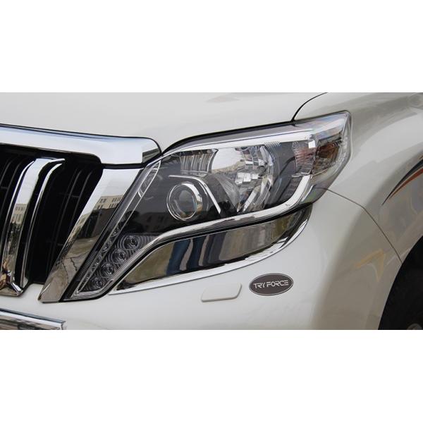 プラド150後期　ヘッドライト　美品　左側 メッキガーニッシュ付き sh-store_wald-51206