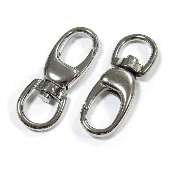 スナップフック(L07-14)14mm ニッケル 2コ