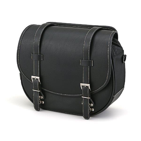 32679 デイトナ ヘンリービギンズ DHS-29 サドルバッグ サイドバッグ ラウンドプレーン ブラック 10L