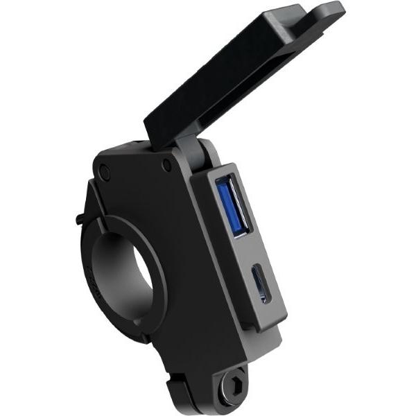 スカーおじさんページ✩.*˚ DAYTONA（デイトナ） 46392 バイク専用電源 スレンダーUSB Type-A+Type