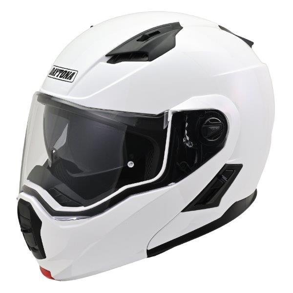 46540 デイトナ Daytona DN-004LT ヘルメット フルフェイス SG規格 ABS+PC フリップアップ ピンロックシート 装備 ホワイト XLサイズ(61-62cm)