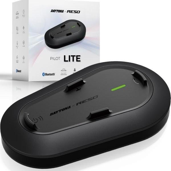 ★66255 デイトナ Daytona RESO(レソ) バイク インカム 8人通話 Bluetooth 通話距離1000m 大容量バッテリー 防水(IP67相当) PILOT LITE