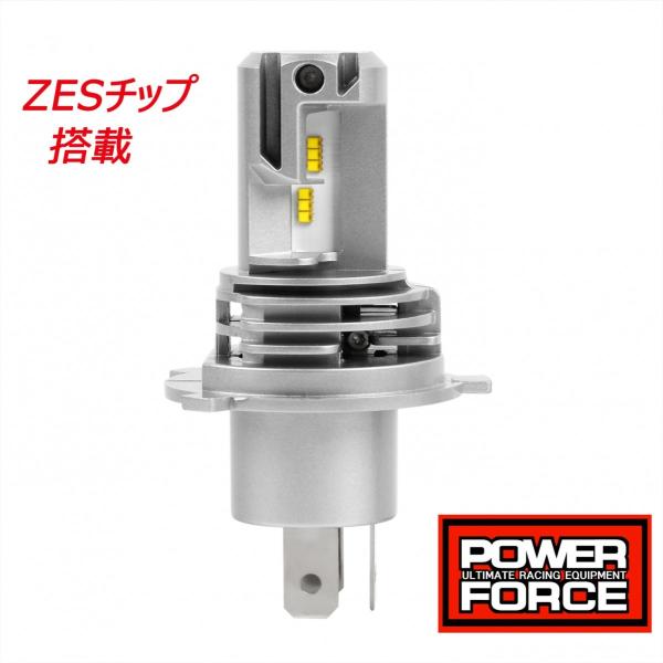 POWER FORCE LEDヘッドライトバルブ H4/HS1(Hi/Lo) 2,500LM 高 POWER FORCE LEDヘッドライトバルブ H4/HS1(Hi/Lo) 2,500LM 高