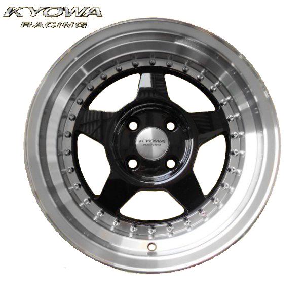 4本セット Kyowa Racing Kr1022 15インチ 8j 4h Pcd100 カスタム パーツ ドレスアップ Kr1022bkl 15 8j Partsmaxヤフー店 通販 Yahoo ショッピング