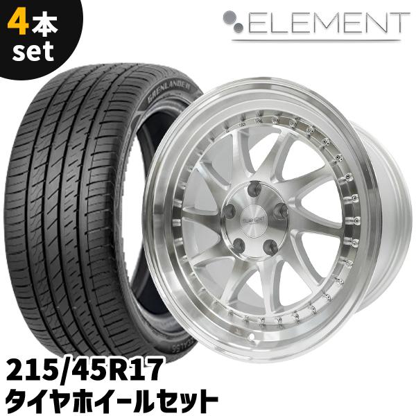  タイヤ・ホイールセット 215/45R17 タイヤホイール 4本セット ELEMENT L990 215/45R17 17インチ 9J+30 5H