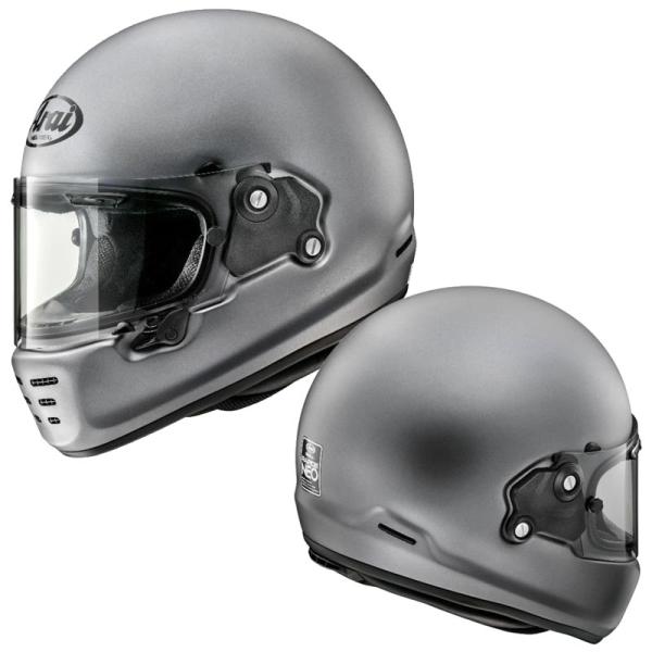 値下げ！Arai ラパイドネオ　マットグレー　59〜60cm　２重シールド付き Arai ラパイドネオ グレー Lサイズ