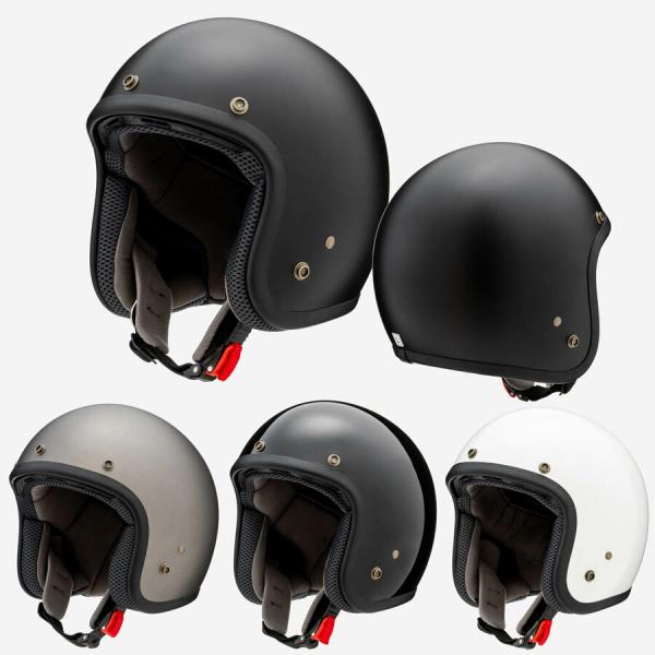 シンプルなのに機能満載のジェットヘルメット。日本人の頭にピッタリ合う“アジアンフィット”をベースに、“ M / L / XL の 3 サイズ”をラインナップしました。さらに帽体は安全性を高めるために“ 2 シェル”を用意し、より高い安全性を...