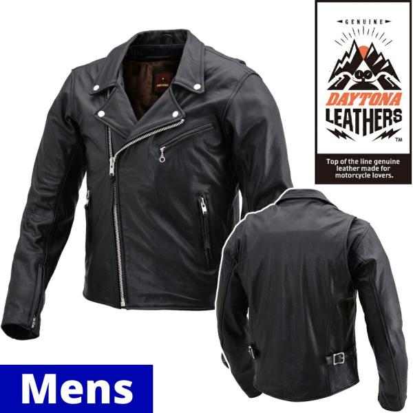 DAYTONA ダブルライダースジャケット Lサイズ ブラック DAYTONA（バイク用品） DAYTONA デイトナ ダブルライダース