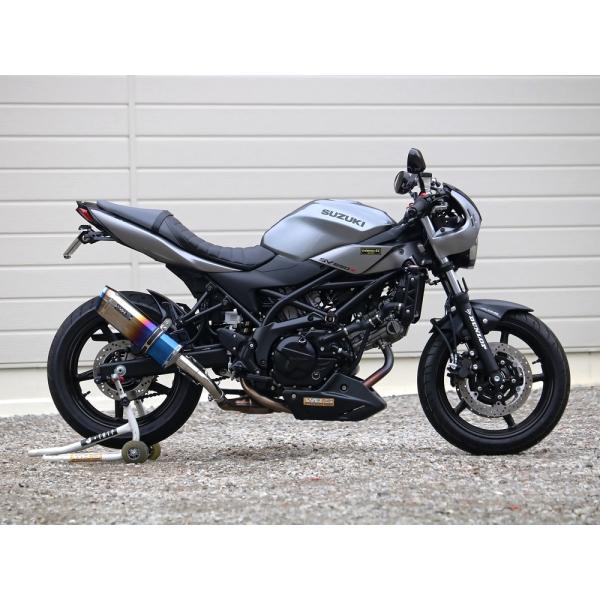 SV650用　WR'S製JMCA対応スリップオン。 sb3650jm WR'S SV650 ABSSV650X スリップオン SS-OVAL 焼き色タイプ JMCA