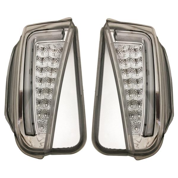 プリウス ZVW30 クリア レンズ ホワイト ファイバー デイライト 付き