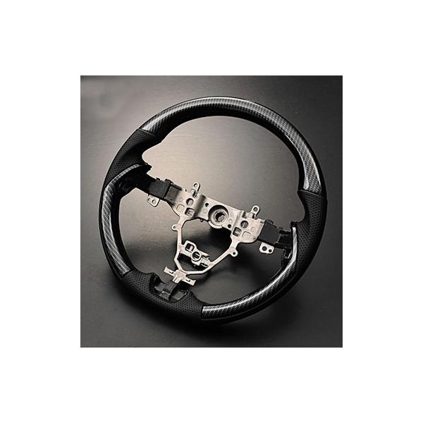 新品未使用JB64ジムニーカーボン調ガングリップモデルステアリング ジムニー JB64W JB74W ガングリップステアリング カーボン調×PVC