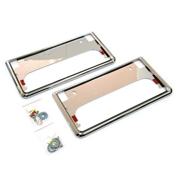 純正タイプ メッキ ナンバーフレーム 2枚 ナンバートリム