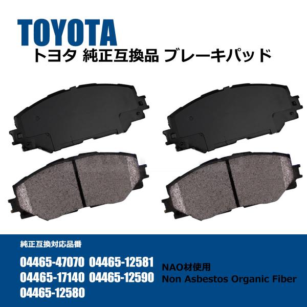 トヨタ（TOYOTA） フロント ブレーキパッド 左右セット 純正品番 04465