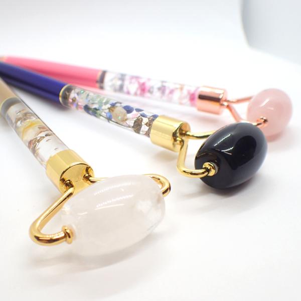 美顔ローラーペン型 美活ローラー 作成キット (16) ボールペンタイプ 天然石 (ボディ