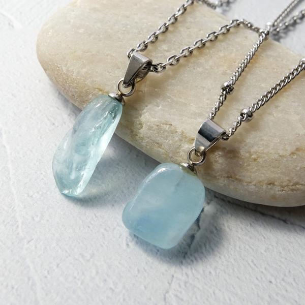 天然石　パワーストーン　アクアマリンペンダントトップ アクアマリン ペンダントトップ 天然石 オーバル バチカン 透明