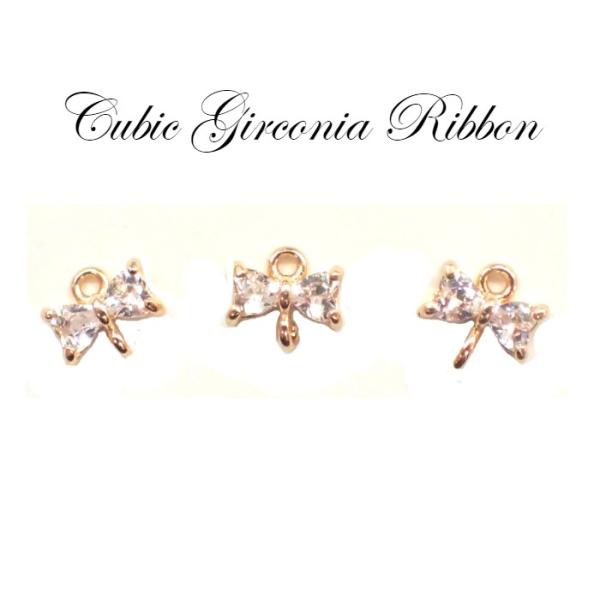 ストーンフレーム (74) チョウネクタイ キュービックジルコニア リボン