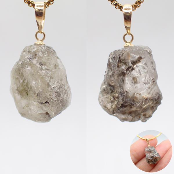 フェナカイト　ネックレストップ18K 4.16ct ロシア産 フェナカイト ペンダント 証明書付き SILVER925