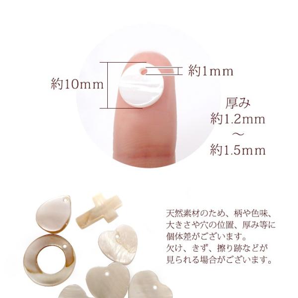 シェル パーツ 31.コイン 10mm 10個売り 丸 輪 サークル ラウンド