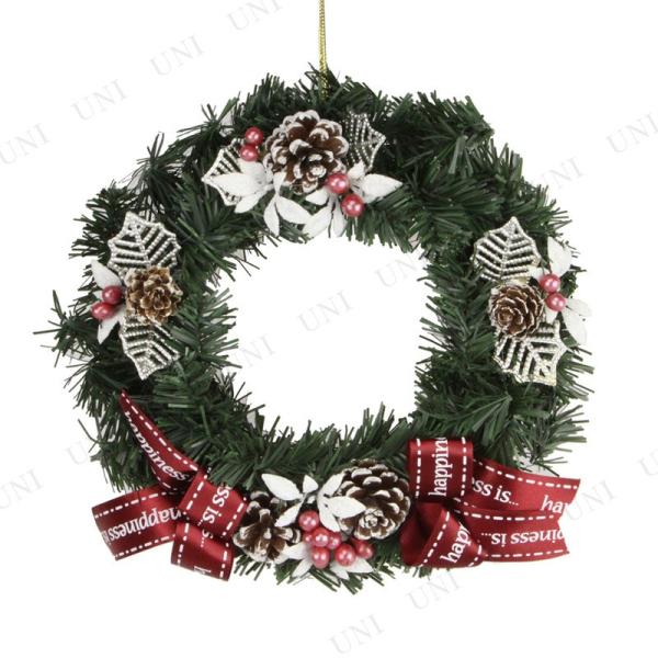 人気の丸型リース。クリスマスにぴったりなモチーフやリボンで可愛くアレンジされています。玄関ドアやお部屋に飾ればクリスマスムード満点【キーワード】クリスマスパーティー,パーティーグッズ,雑貨,クリスマス飾り,装飾,デコレーション,クリスマスリ...