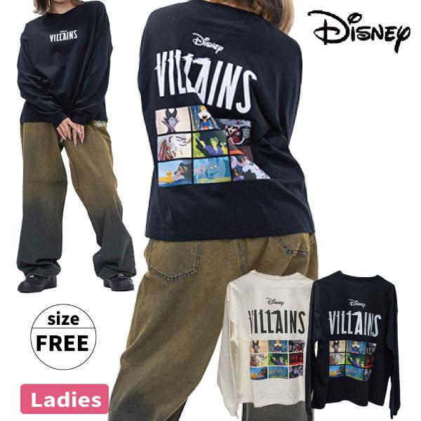 婦人 ディズニー ヴィランズ ロングTシャツ Disney VILLAINS トップス