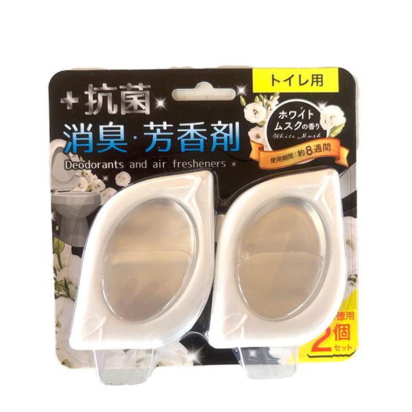 ◇商品説明ホワイトムスクの香り消臭と芳香＋抗菌もできる！1個3役のトイレ用消臭＆芳香剤！使用期間は約8週間！（1個につき）【配送方法】1個までメール便でお送りできます!!※2個以上ご購入は宅配便へ変更させていただきます。その際、購入金額39...