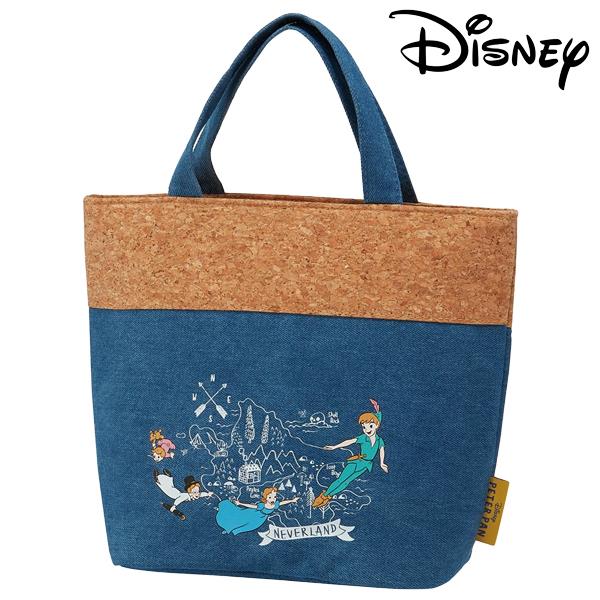 Disney ディズニー ピーターパン コルク デニム ランチバッグ 保冷 鞄 ランチトートバッグ ランチバッグ お弁当 skater スケーター KBCO2 通勤 通学 保冷バッグ