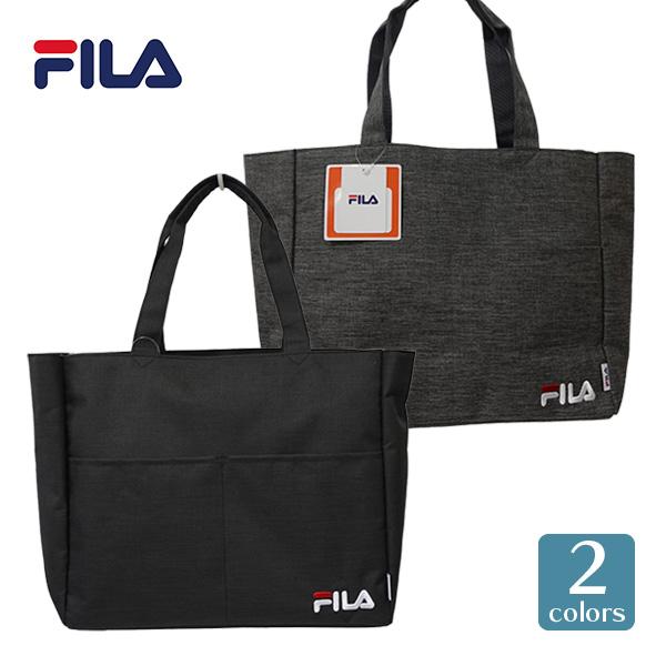 FILA フィラ アオリ トートバッグ トート TT 鞄 バッグ シンプル 男女兼用 ユニセックス カジュアル おしゃれ 普段使い 多ポケット 多収納 CT-1555 ブラック グ