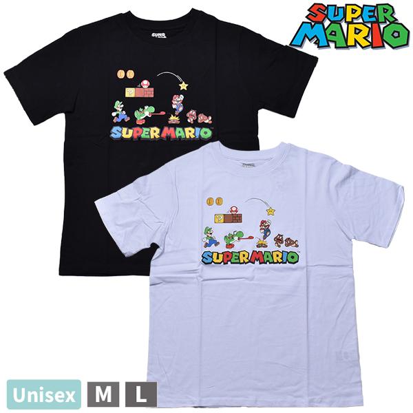 レアシャツ　20％OFF⭕️SuperMarioスーパーマリオ マリオ XＬ半袖 ユニセックス 男女兼用 スーパーマリオ マリオ 半袖 Tシャツ 綿100
